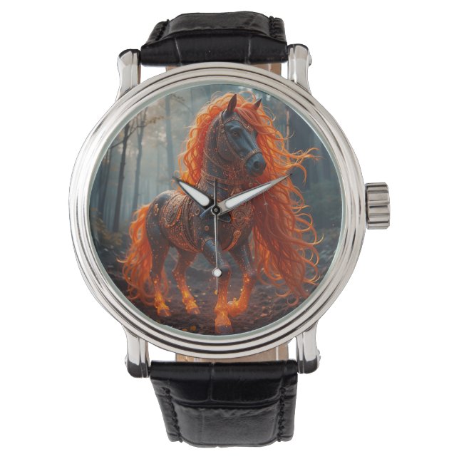 Reloj De Pulsera 🔥 Arte de Caballo Fiero Para Estilo Audaz ⌚ (Anverso)