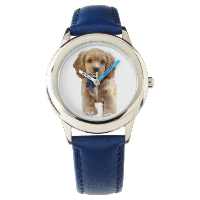 Reloj De Pulsera Arte de cachorros (Anverso)