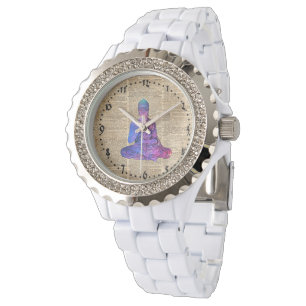 Reloj De Pulsera Arte de diccionario de Buda espacial