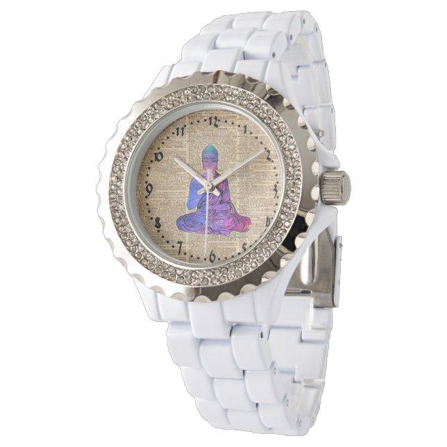 Reloj De Pulsera Arte de diccionario de Buda espacial (Angular)