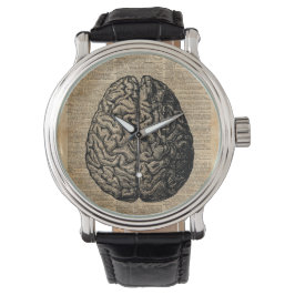 Reloj De Pulsera Arte de diccionario de Ilustracion de cerebro huma