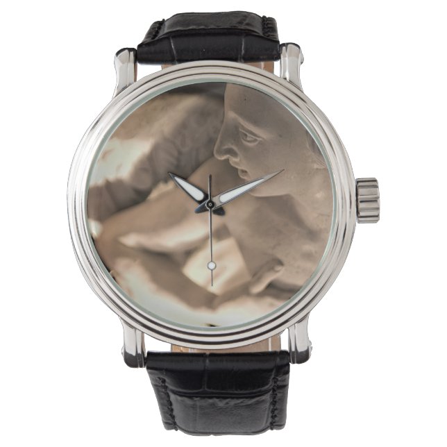 Reloj De Pulsera Arte de escultura de ángel de mármol Imprimir (Anverso)