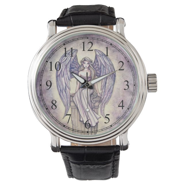 Reloj De Pulsera Arte de fantasía angelical de Molly Harrison (Anverso)