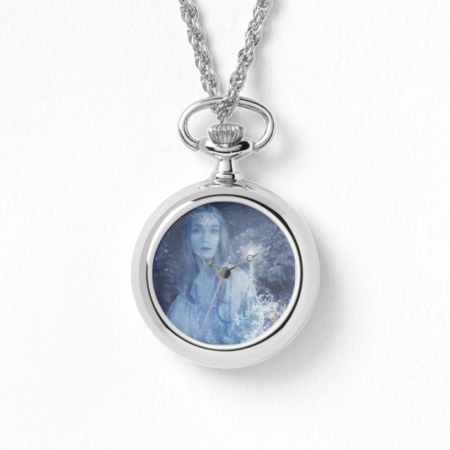 Reloj De Pulsera Arte de fantasía de reina de la nieve Navidades (Anverso)