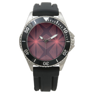 Reloj De Pulsera Arte de flores geométricas de estilo retro clásico