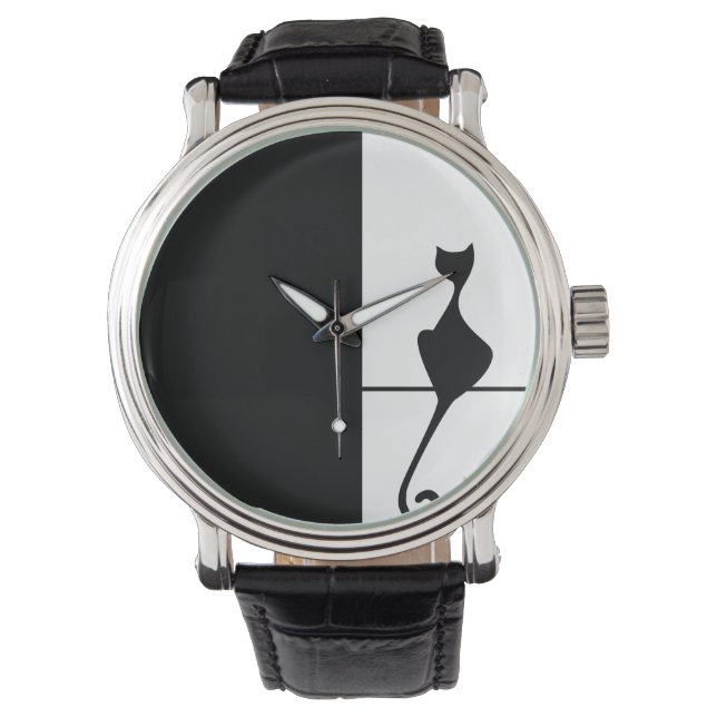 Reloj De Pulsera Arte de gato (Anverso)