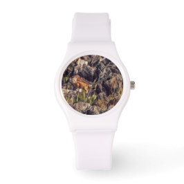 Reloj De Pulsera Arte de Guana Naranja