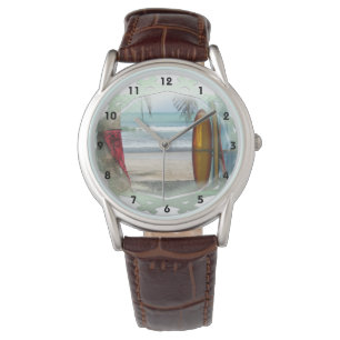 Reloj De Pulsera Arte de la persona que practica surf
