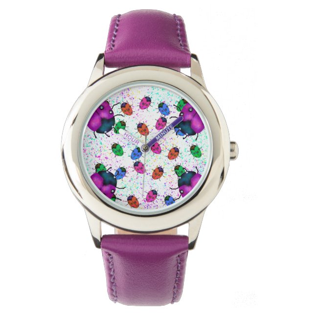 RELOJ DE PULSERA ARTE DE LADYBUG (Anverso)