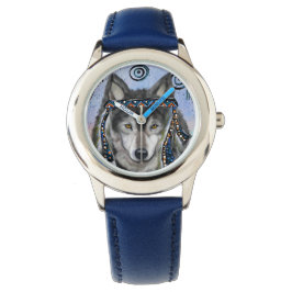 Reloj De Pulsera Arte de Lobo