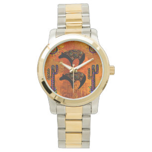 Reloj De Pulsera Arte de oso del suroeste