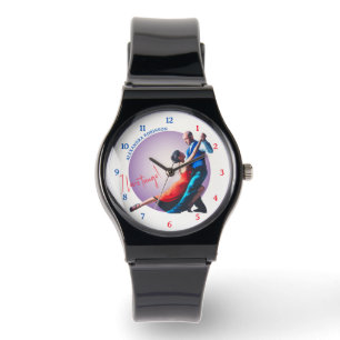 Reloj De Pulsera Arte de Pareja de Pasión de Baile de Tango Argenti
