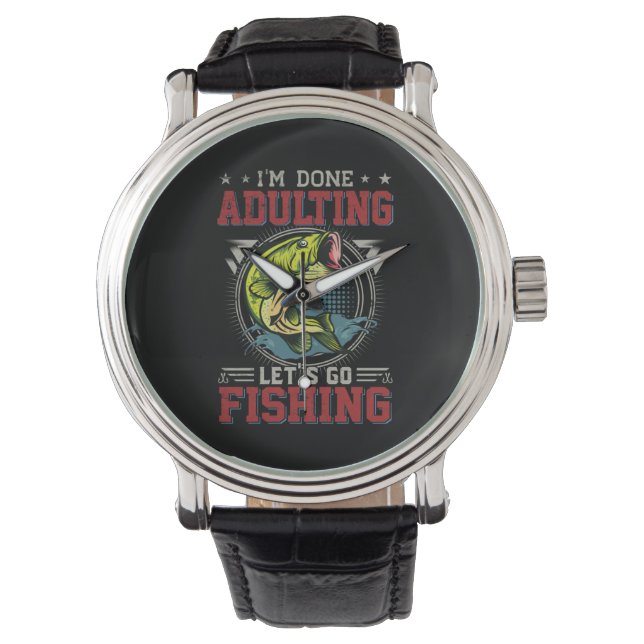 Reloj De Pulsera Arte de pescadores Vamos a pescar (Anverso)