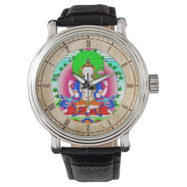 Reloj De Pulsera arte de tatuajes de dios del tibetano oriental de 