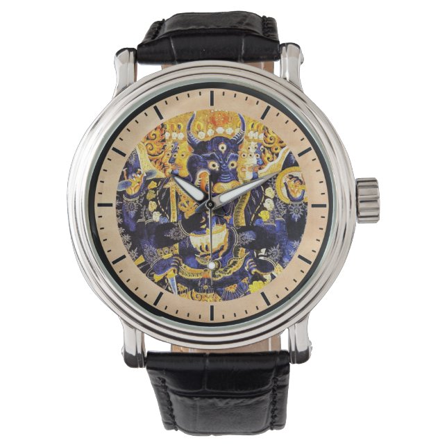 Reloj De Pulsera arte de tatuajes de dios del tibetano oriental de  (Anverso)