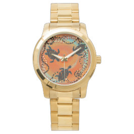 RELOJ DE PULSERA ARTE DE TORTUGA AUSTRALIANA