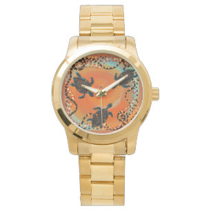 RELOJ DE PULSERA ARTE DE TORTUGA AUSTRALIANA      
