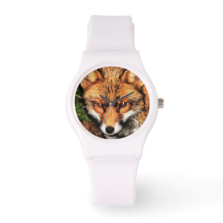 Reloj De Pulsera Arte de vida silvestre Red Fox Beautiful