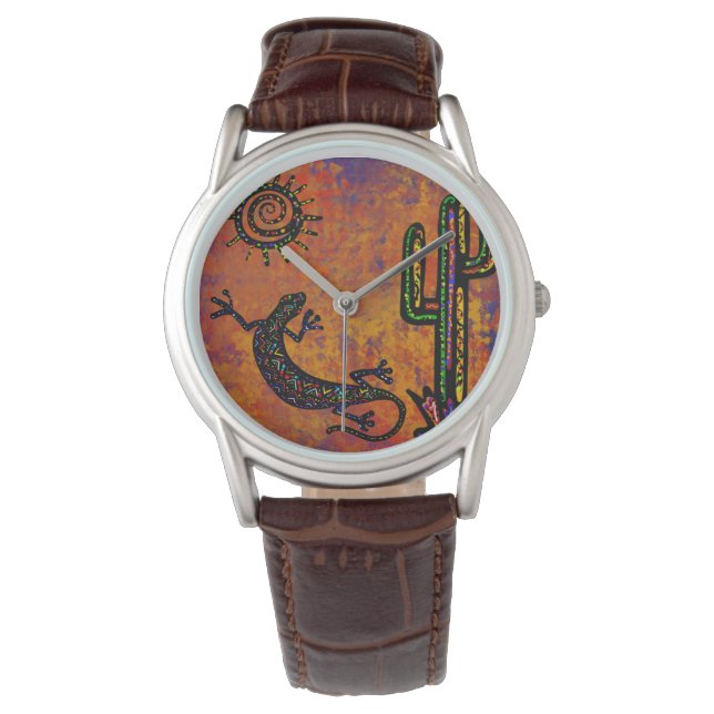 Reloj De Pulsera Arte del desierto de Arizona (Anverso)
