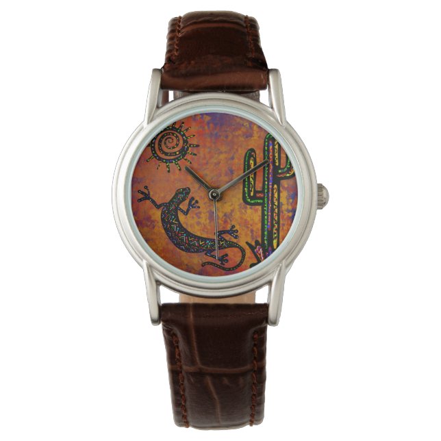 Reloj De Pulsera Arte del desierto de Arizona (Anverso)