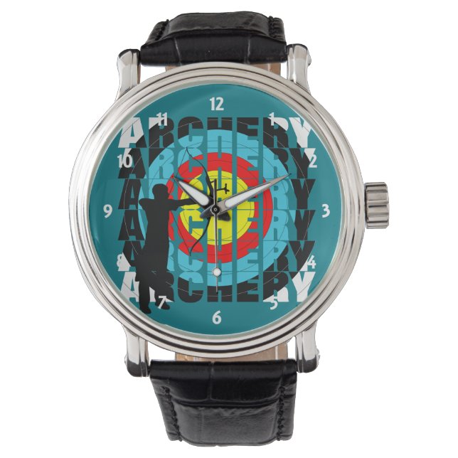 Reloj De Pulsera Arte deportivo Guay Typography Archers Gráfico (Anverso)