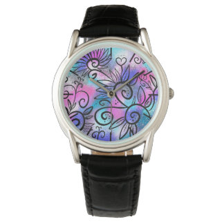 Reloj De Pulsera Arte divertido de pájaros