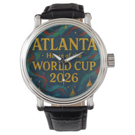 Reloj De Pulsera Arte Elegante de Fútbol de Atlanta 2026