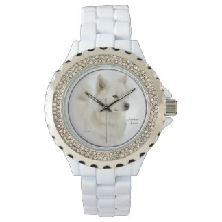 Reloj De Pulsera Arte Eskimo Dog de Estados Unidos