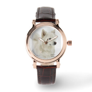 Reloj De Pulsera Arte esquimal americano del perro