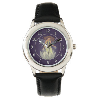 Reloj De Pulsera Arte Fantastico Fantasía Blanca Flower Glow