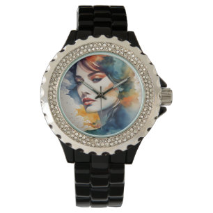 Reloj De Pulsera Arte femenino de doble exposición