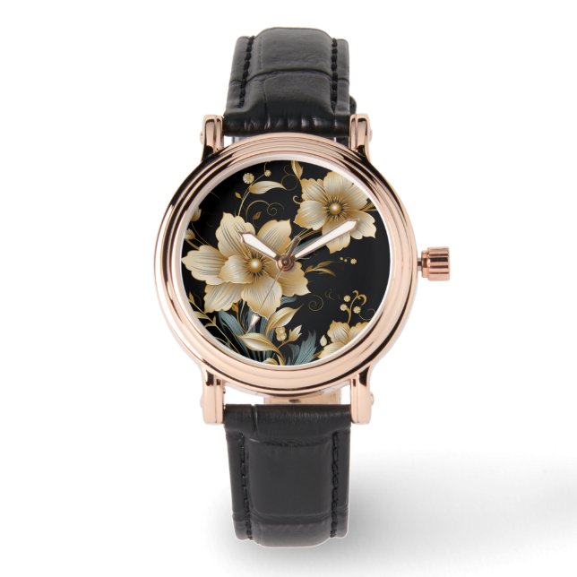 RELOJ DE PULSERA ARTE FLORAL #2 (Anverso)