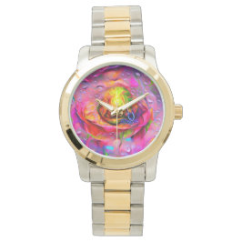 Reloj De Pulsera Arte floral surrealista