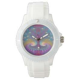 Reloj De Pulsera Arte fractal de Lotus