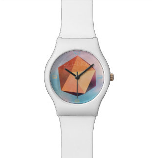 Reloj De Pulsera Arte geométrico de cobre del mineral 3D