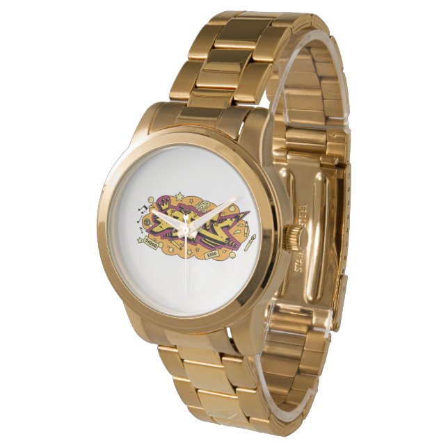 Reloj De Pulsera Arte Graffiti garabato hip hop (Angular)