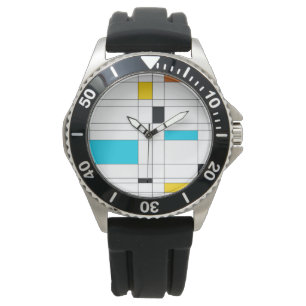 Reloj De Pulsera Arte ilustracion colorido, fresco, moderno