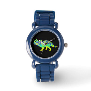 Reloj De Pulsera Arte jurásico enrrollado del dinosaurio del