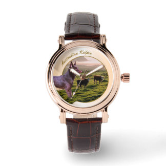 Reloj De Pulsera Arte Kelpie Dog de Australia