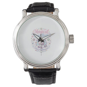 Reloj De Pulsera Arte mágico de unicornio listo para imprimir POD
