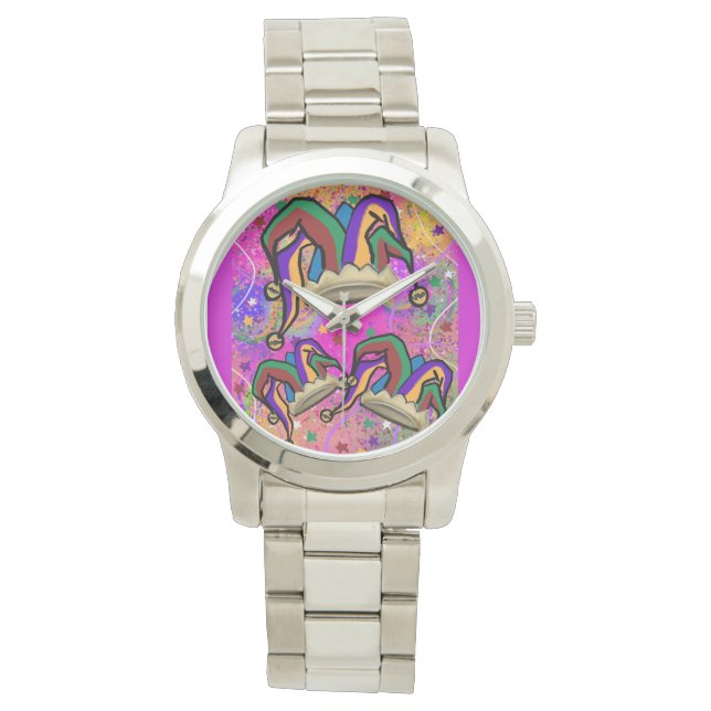 RELOJ DE PULSERA ARTE MARDI GRAS (Anverso)