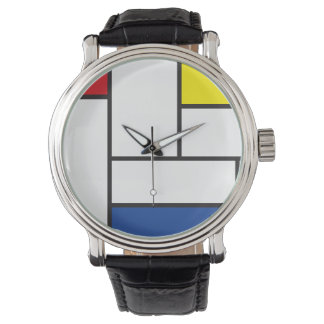 Reloj De Pulsera Arte Moderno De Stijl Geométrico Minimalista Mondr