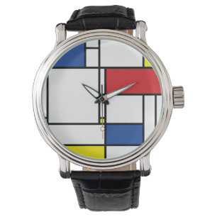 Reloj De Pulsera Arte Moderno De Stijl Geométrico Minimalista Mondr