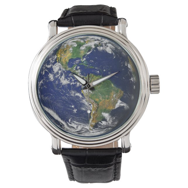 Reloj De Pulsera Arte mundial del planeta Tierra (Anverso)
