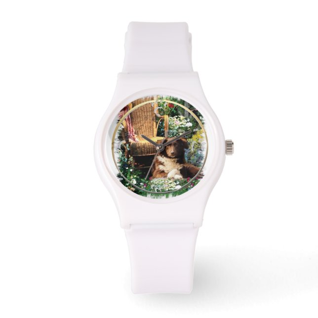 Reloj De Pulsera Arte Pastor Australiano (Anverso)