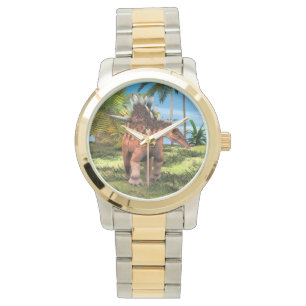 Reloj De Pulsera Arte prehistórico de Kentrosaurus Dinosaurio Jungl