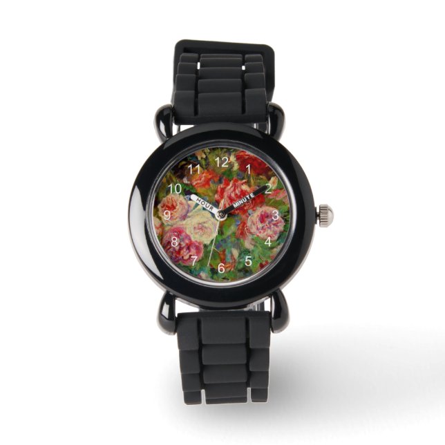 Reloj De Pulsera Arte renoir: Rosas (Anverso)