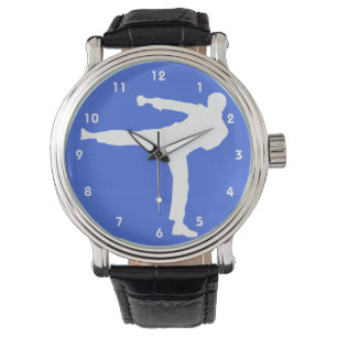 Reloj De Pulsera Artes marciales azules reales