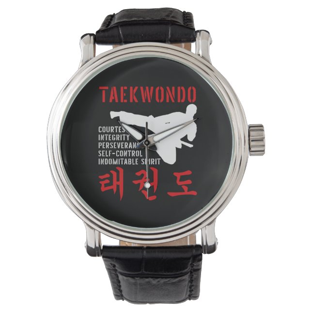 Reloj De Pulsera Artes marciales de Taekwondo (Anverso)