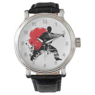 Reloj De Pulsera Artes marciales Karate Combatiendo